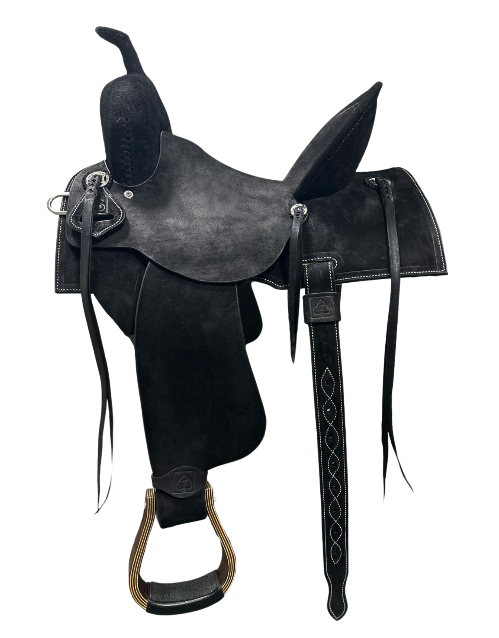 BLACK ALL LEATHER SADDLE | CUSTOM ORDER