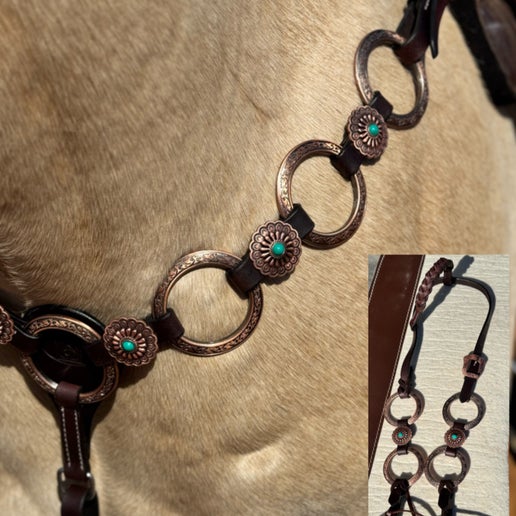 RING TACK SET | TEAL & COPPER