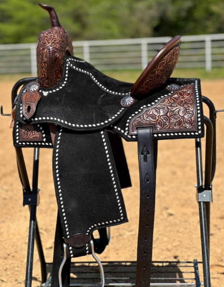 BLACK MICHELLE SQUARE SKIRT SADDLE | SPINAL RELIEF – Josh Andrews