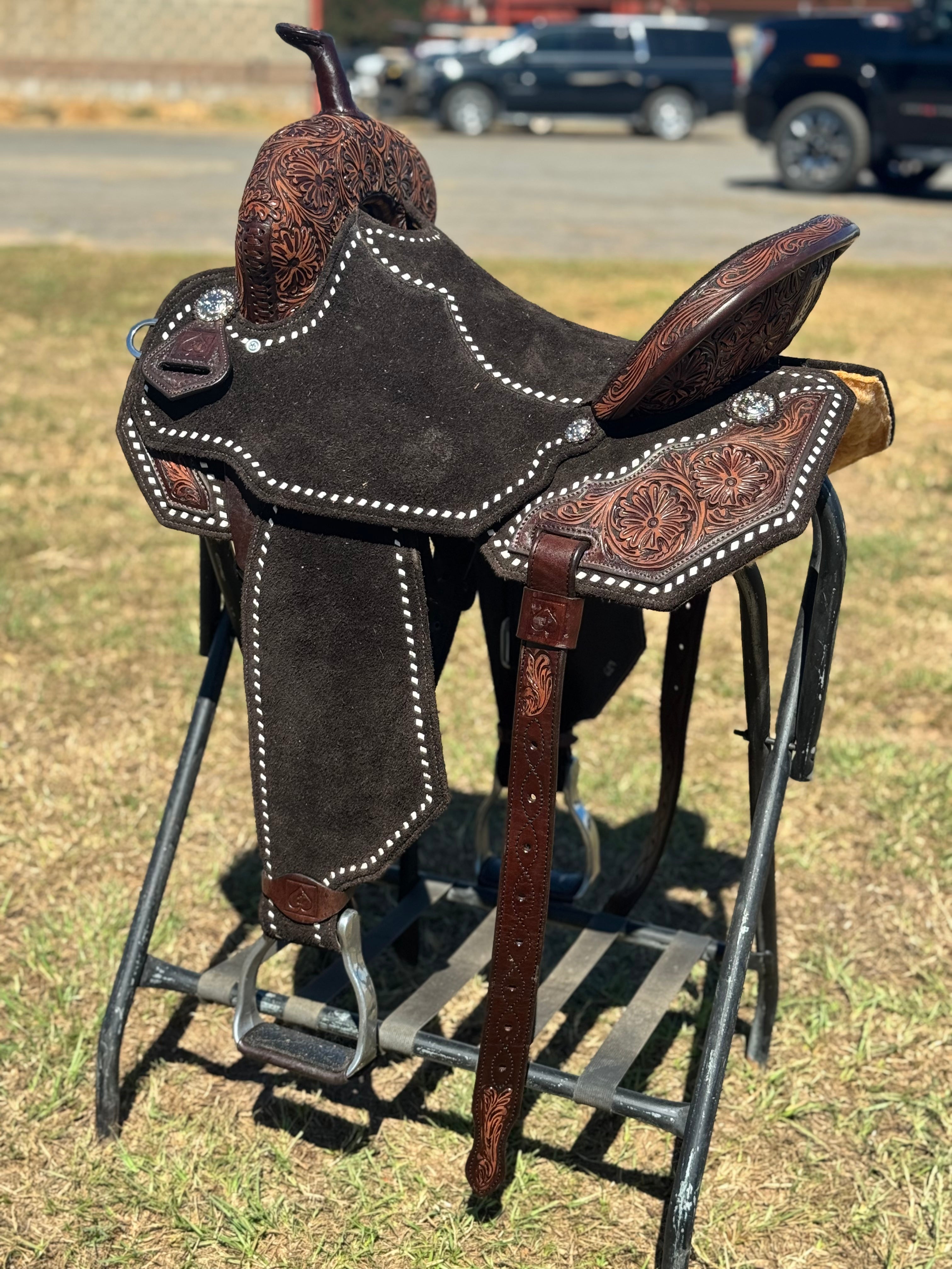 CHOCOLATE MICHELLE SHORT SKIRT SADDLE CHEYENNE ROLL | SPINAL RELIEF